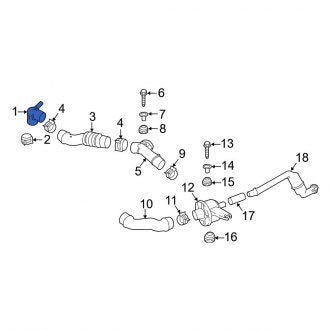 New OEM Genuine Mazda, Front Engine Air Intake Hose - Part # P51N13172