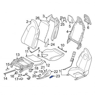 New OEM Genuine Mazda, Front Left Seat Adjuster - Part # N243881H502