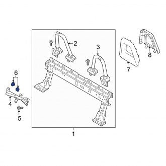 New OEM Genuine Mazda, Roll Bar Nut - Part # 9YB040815