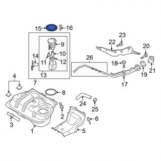 New OEM Genuine Mazda, Fuel Tank Lock Ring - Part # N24342161