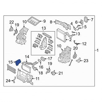 New OEM Genuine Mazda, HVAC Heater Core Clip - Part # BDTW61A09