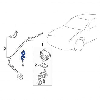 New OEM Genuine Mazda, Cruise Control Cable Bracket - Part # AS0320810