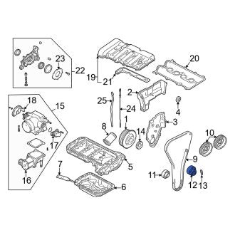 New OEM Genuine Mazda, Engine Timing Belt Tensioner - Part # FS0112711