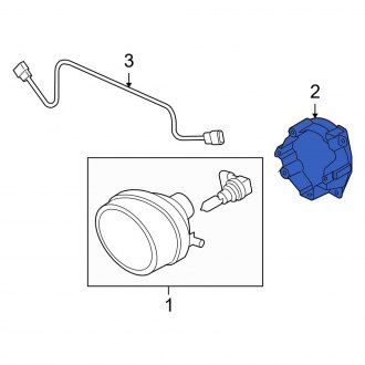 New OEM Genuine Mazda, Left Fog Light Bracket - Part # GP7A51694B