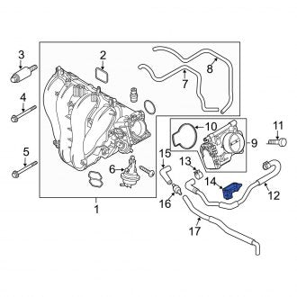 New OEM Genuine Mazda, Vacuum Line Clip - Part # L32113447B