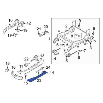 New OEM Genuine Mazda, Left Seat Track Cover - Part # GK2G881K702