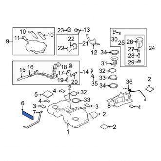 New OEM Genuine Mazda, Fuel Tank Insulator - Part # GN3A42768A