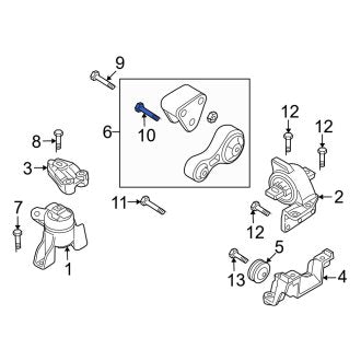 New OEM Genuine Mazda, Engine Mount Bolt - Part # 9XF005479L