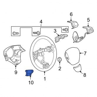 New OEM Genuine Mazda, Left Steering Wheel Plug - Part # GS3L329L1