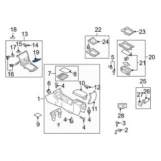 New OEM Genuine Mazda, Console Mat - Part # GS3M64449A