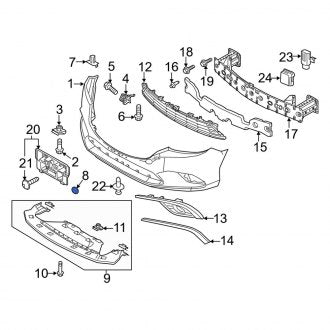 New OEM Genuine Mazda, Front Tow Hook Cover - Part # GHP950A11A53