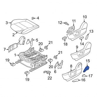 New OEM Genuine Mazda, Front Left Seat Back Recliner Adjustment Handle - Part # KF61881H502