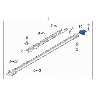 New OEM Genuine Mazda, Front Left Stone Deflector - Part # DN4E51PW1