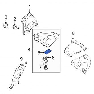 New OEM Genuine Mazda, Package Tray Trim Cap - Part # F151683B102