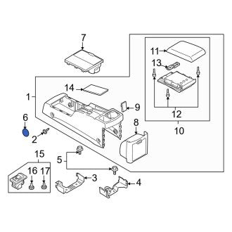 New OEM Genuine Mazda, Console Cap - Part # CC336462602