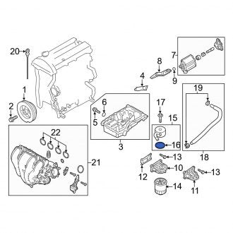 New OEM Genuine Mazda, Engine Oil Cooler Gasket - Part # LF8X14702