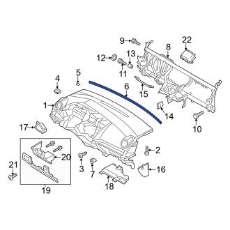 New OEM Genuine Mazda, Dashboard Panel Seal - Part # C23555162