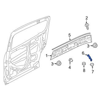 New OEM Genuine Mazda, Right Sliding Door Bumper Stop - Part # C513728D5A