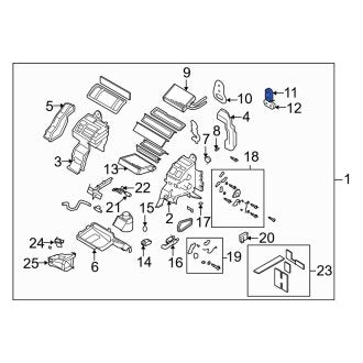 New OEM Genuine Mazda, Upper A/C Evaporator Core Seal - Part # GJ6A61J06