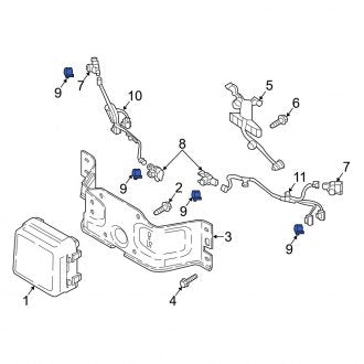 New OEM Genuine Mazda, Front Parking Aid Sensor Housing - Part # KD4767UC5A2P