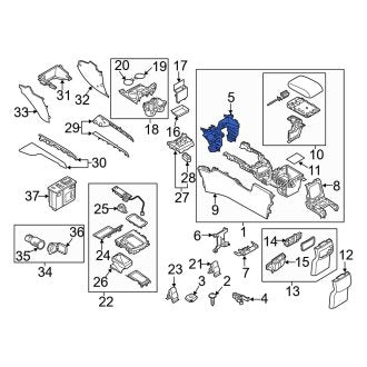 New OEM Genuine Mazda, Center Console Bracket - Part # K1236443XA