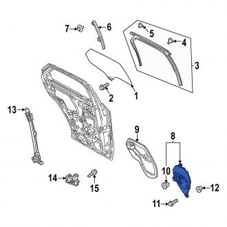 New OEM Genuine Mazda, Rear Left Door Access Cover - Part # DGH97397Z