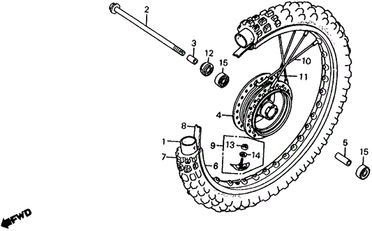 Spoke Set B, Fr. Wheel