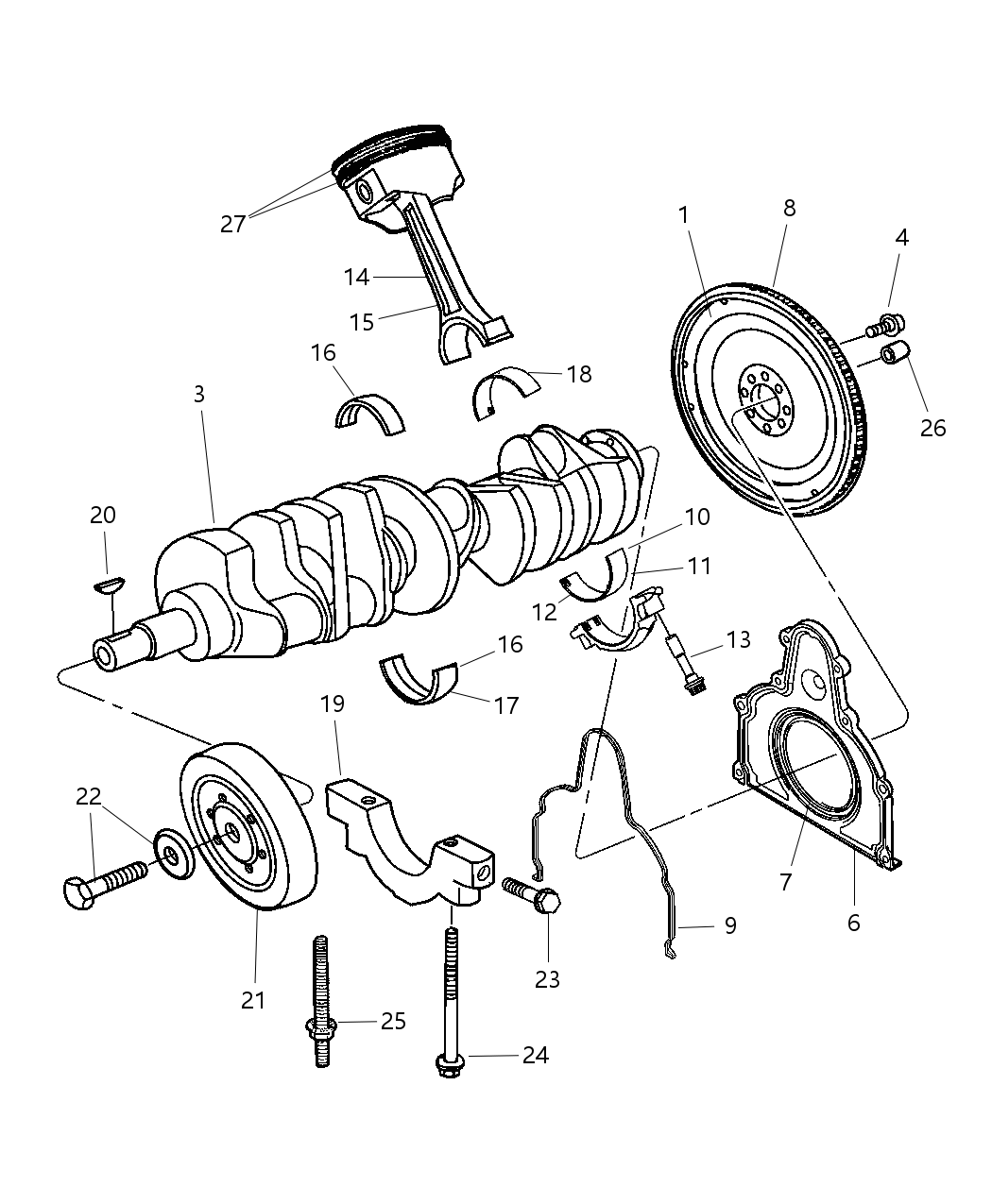Bearing Kit Connecting Rod .025 Mm U/S