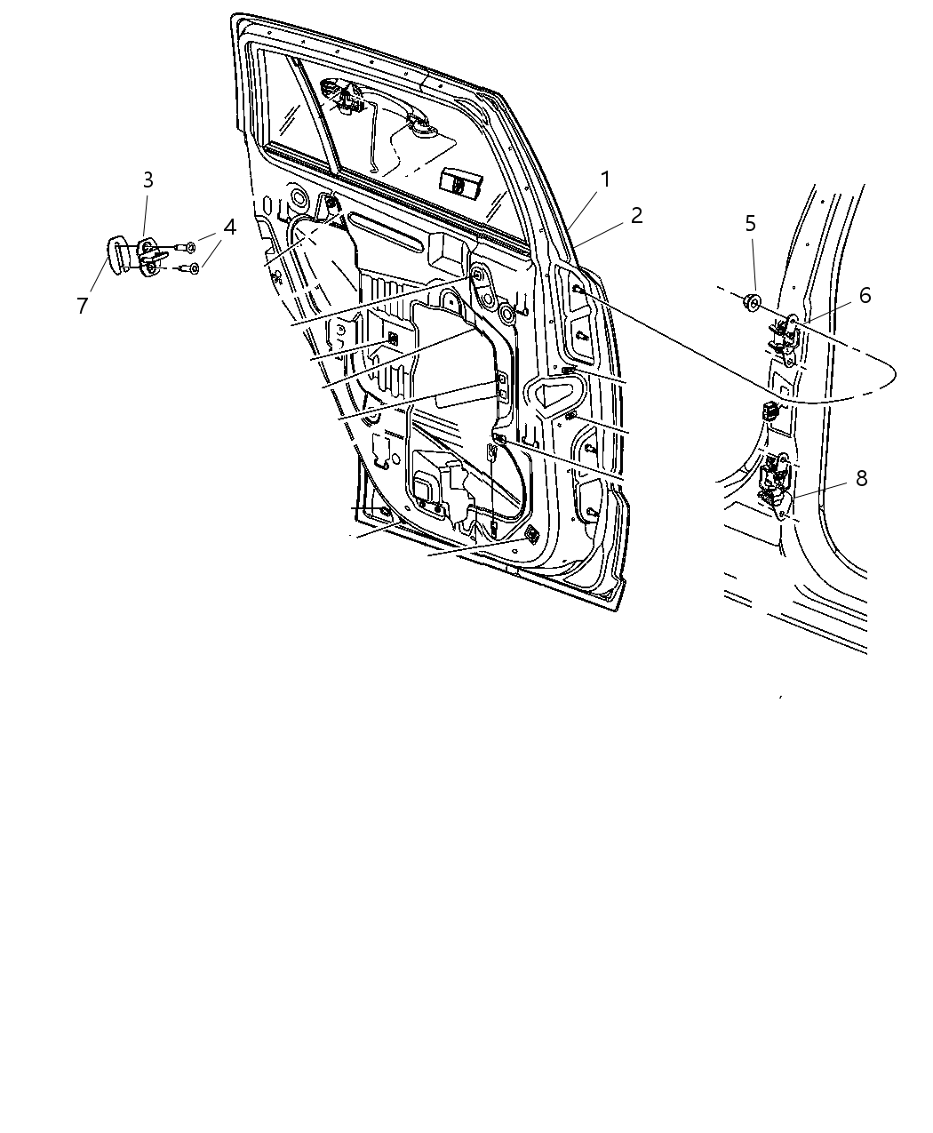 Panel Rear Door Outer Repair