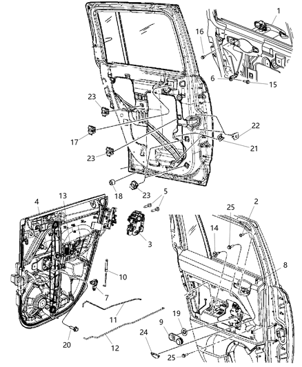 New 2008-2012 Fits Chrysler Caliber, Compass, Patriot Handle-Exterior Door - Part # XU80AXRAG
