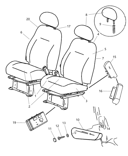 Panel Front Seat Back