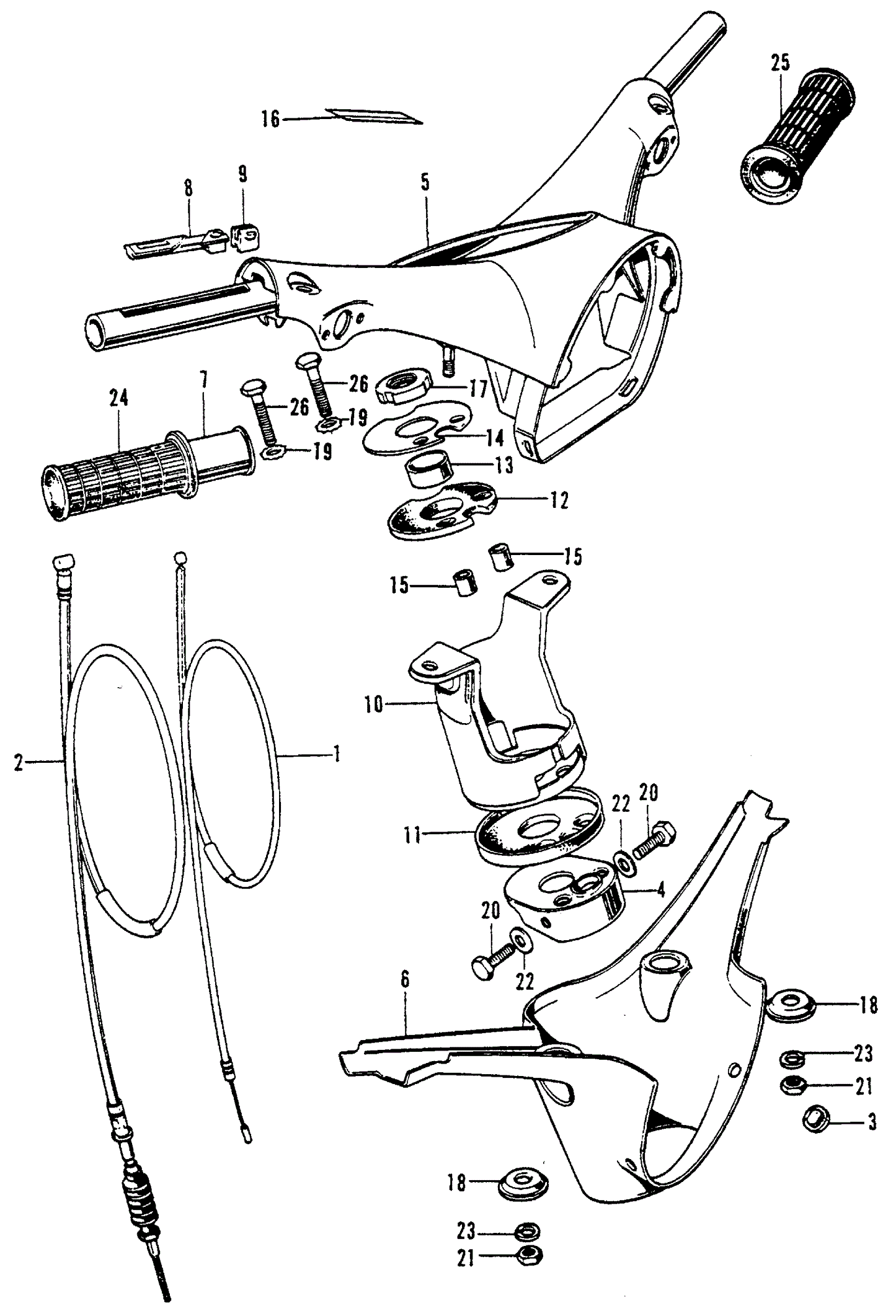 Hinge, Throttle Cable