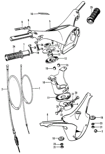 Hinge, Throttle Cable