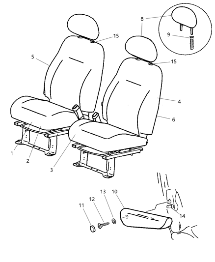 Frame Front Seat Back