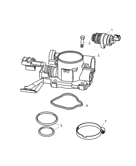 Gasket Throttle Body To Intake