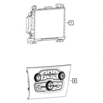 New OEM Radio Control Unit Fits, 2015-2016 Chrysler 300 - Part # 56054891AB