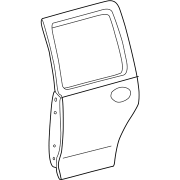 Door Assy - Rear - Less Hinges
