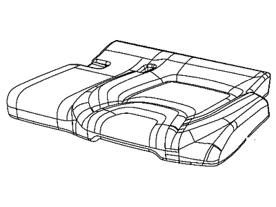 New 2016-2017 Fits Chrysler Grand Cherokee Rear Seat Cushion Cover Left - Part # 6CV43DX9AB