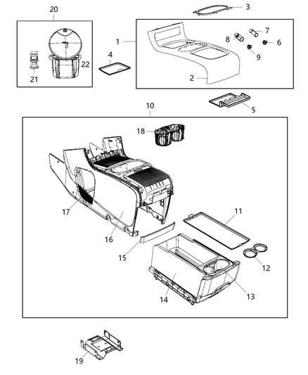 Mat Floor Console