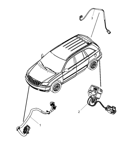New 2007-2008 Fits Chrysler Pacifica Wiring-Chassis - Part # 4869049AD