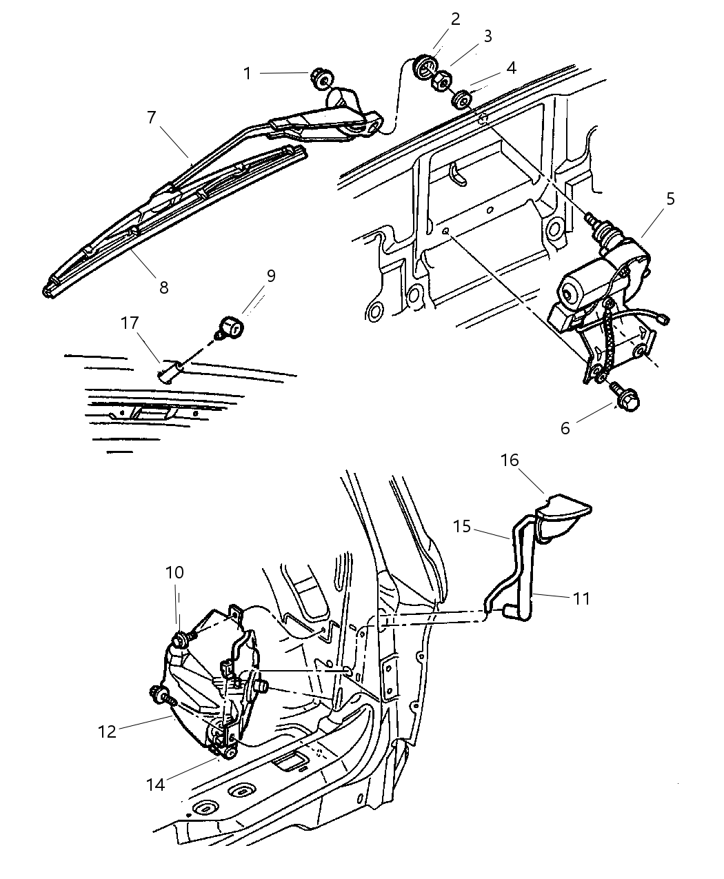 Nozzle Liftgate Washer