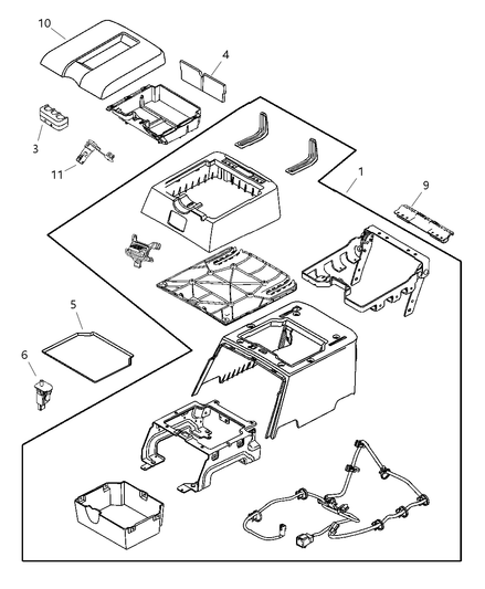 Liner Floor Console