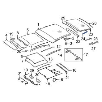 New OEM Genuine Mercedes, Sunroof Drain Hose - Part # A 0009976769