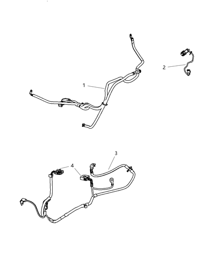 New 2008-2009 Fits Chrysler PT Cruiser Battery Jumper Wiring - Part # 4795685AA