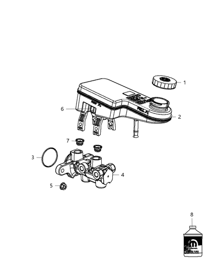 Reservoir Brake Master Cylinder