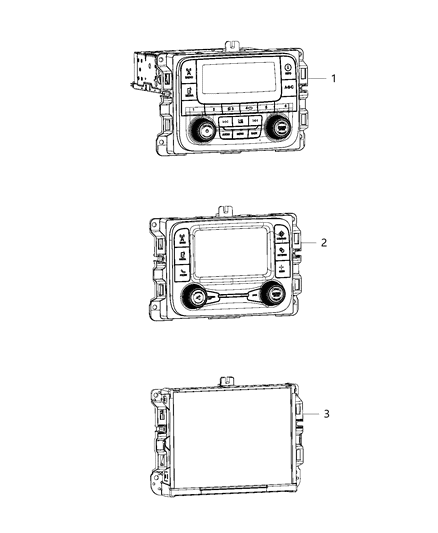 New 2017 Fits Chrysler 1500 Radio-Multi Media - Part # 68270658AG
