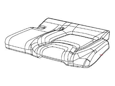 New 2014-2017 Fits Chrysler Grand Cherokee Rear Seat Cushion Cover Left - Part # 5RA61DX9AE