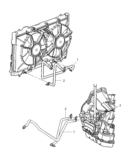 Hose Transmission Oil Pressure