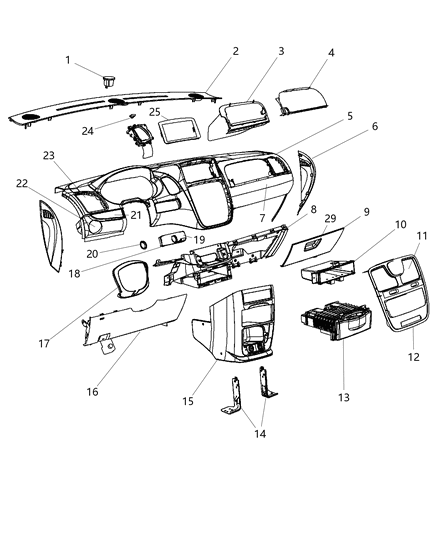 Panel Instrument Lower