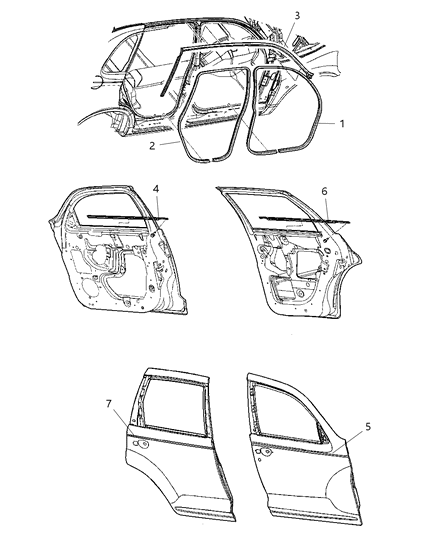 Weatherstrip Rear Door Opening